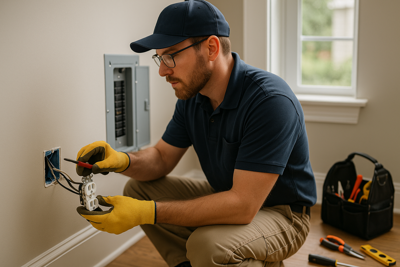 Editorial illustration depicting whole house generator installation cost wilmington nc